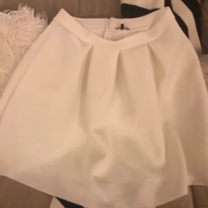 Charlotte Russe White Skater Skirt